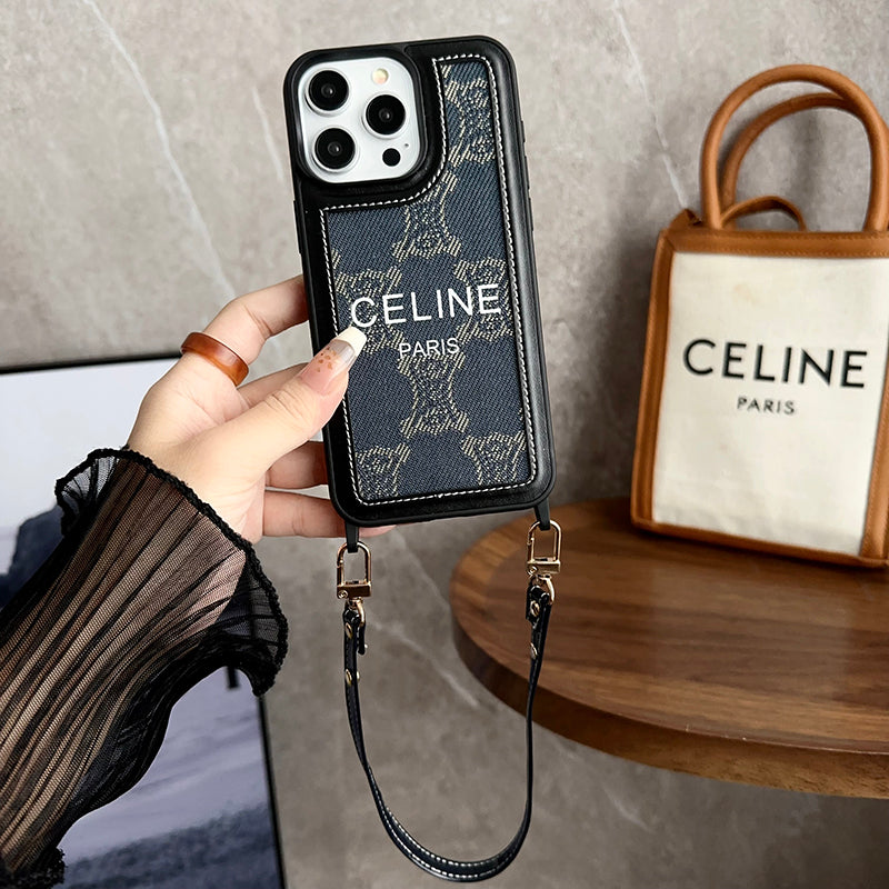 Fashion Hand Holder Leður 16 iPhone hulstur