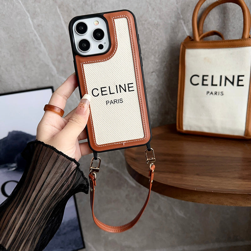Fashion Hand Holder Leður 16 iPhone hulstur