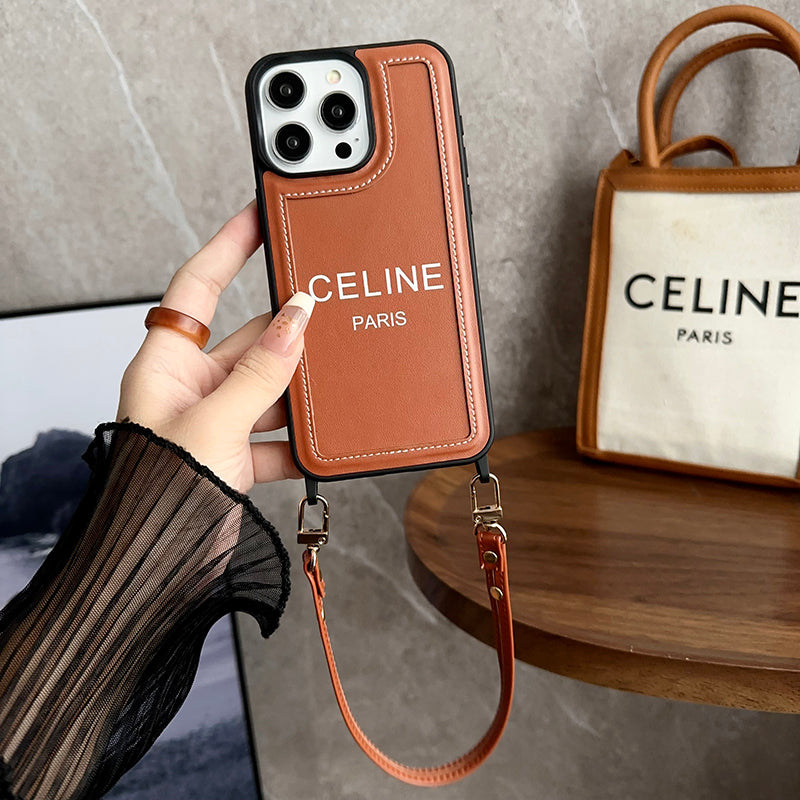 Fashion Hand Holder Leður 16 iPhone hulstur