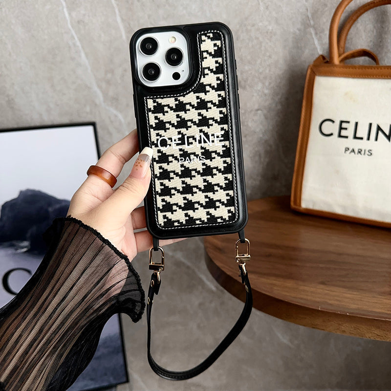 Fashion Hand Holder Leður 16 iPhone hulstur