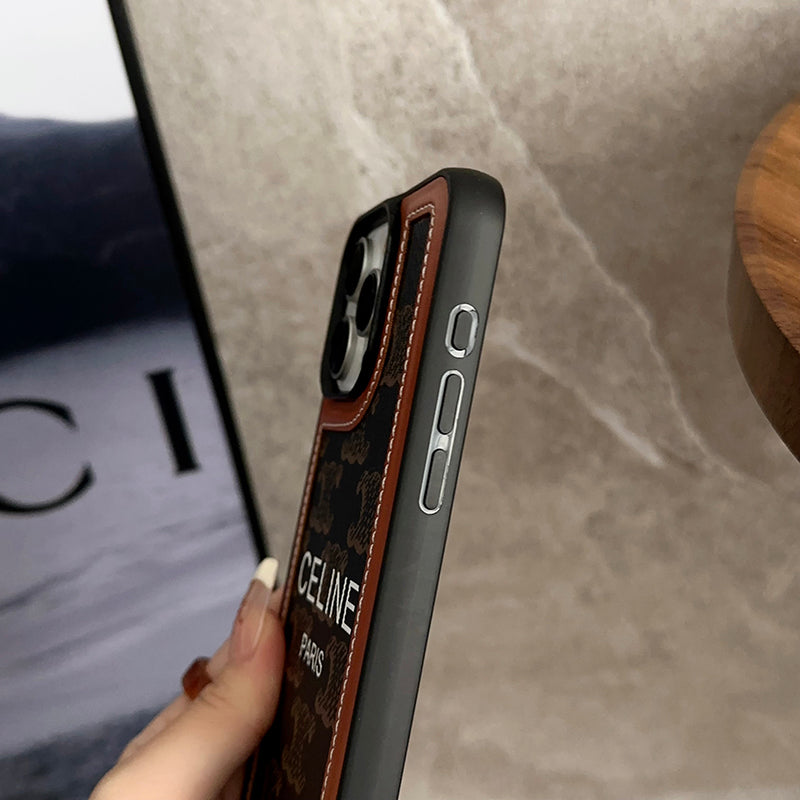 Fashion Hand Holder Leather 16 iPhone Case