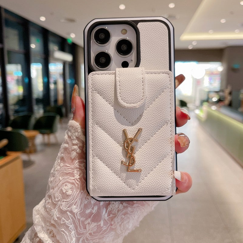 Saint Card Bag iPhone-Hülle aus farbigem Leder