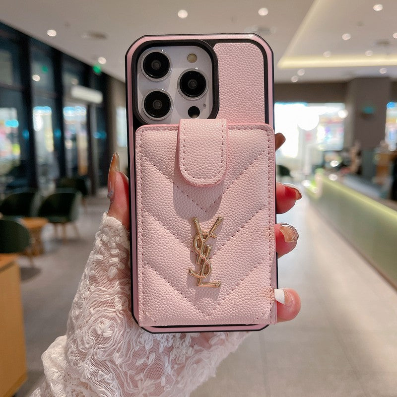 Saint Card Bag iPhone-Hülle aus farbigem Leder