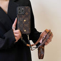 Luxury Card Bag Chain Brown iPhone Case