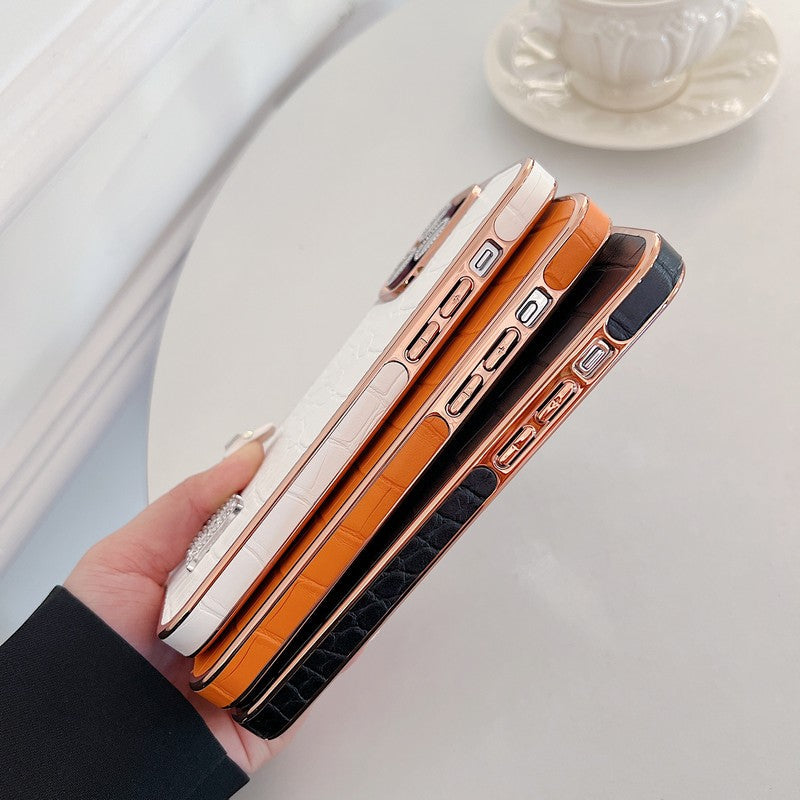 Classic Diamond Logo Rose Gold iPhone Case