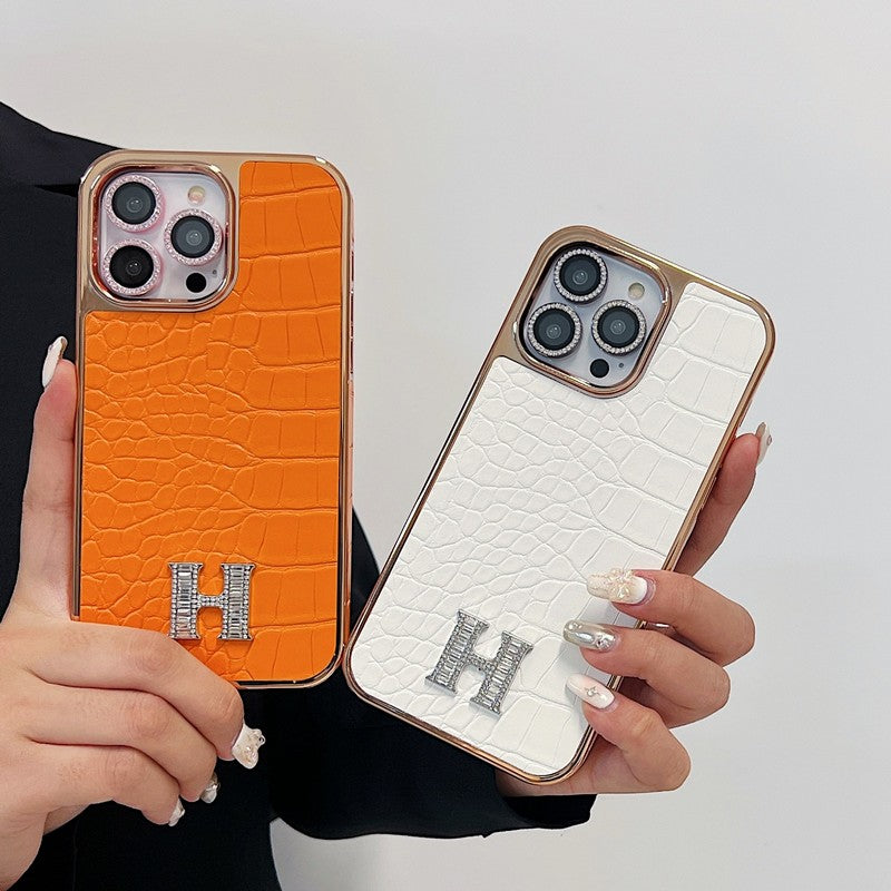 Classic Diamond Logo Rose Gold iPhone Case