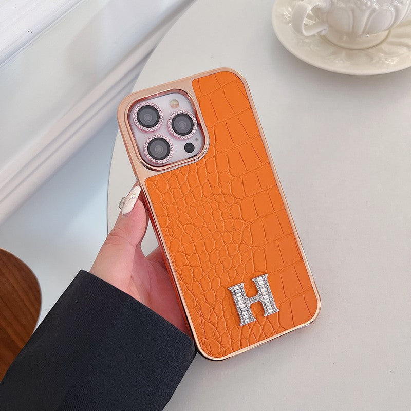 Classic Diamond Logo Rose Gold iPhone Case