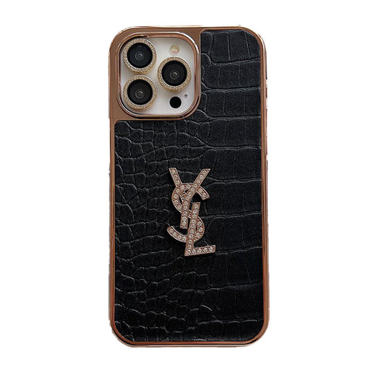 Saint Color Læder Rose Gold iPhone-etui