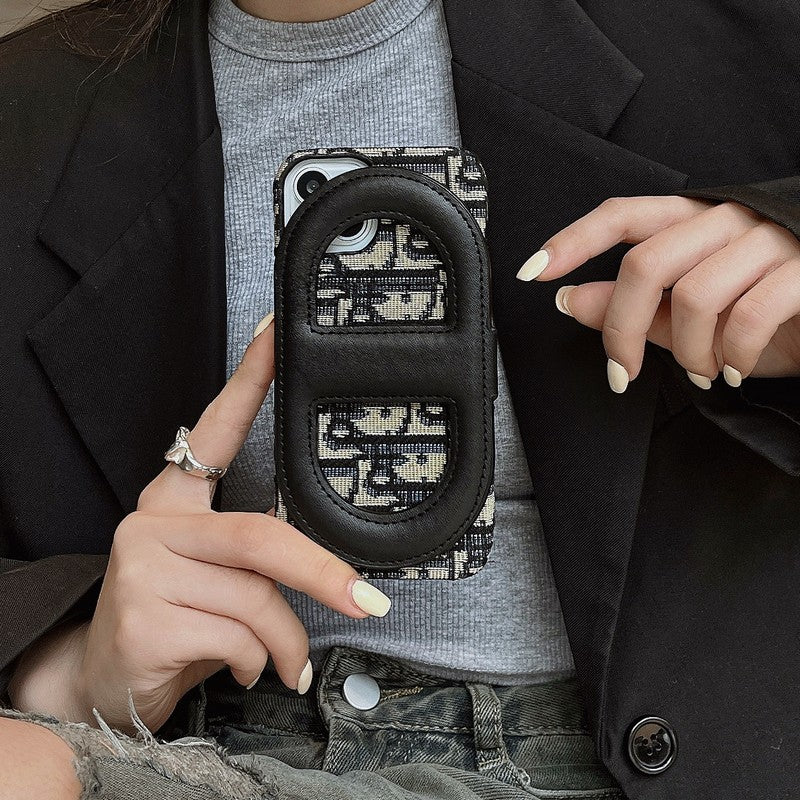 Fashion Bracket Card Bag iPhone Case