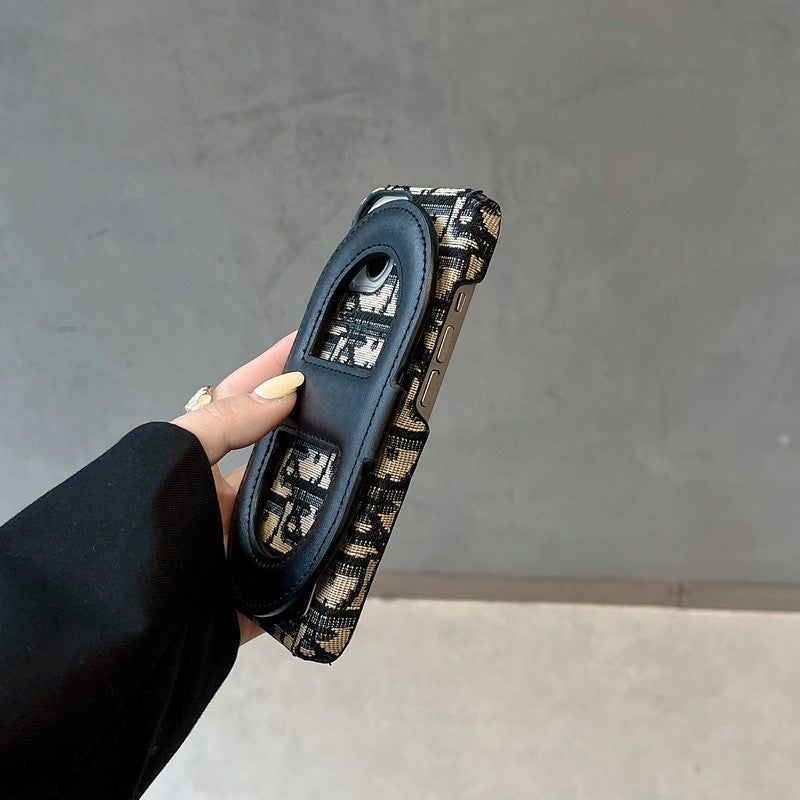 Fashion Bracket Card Bag iPhone Case