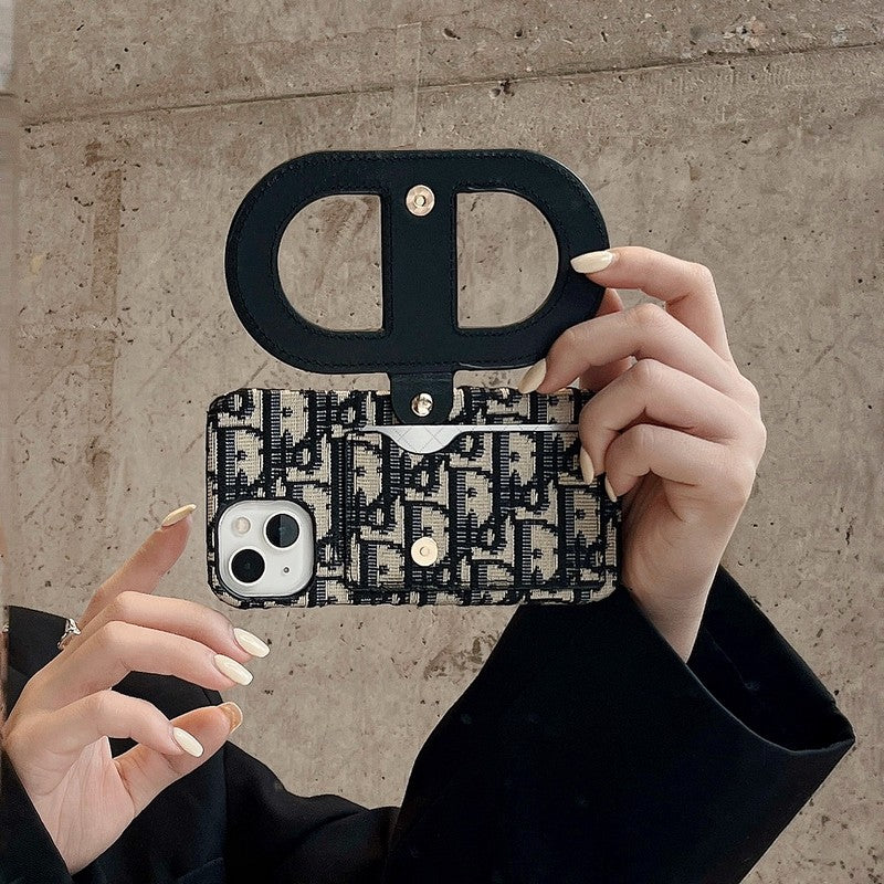 Fashion Bracket Card Bag iPhone Case