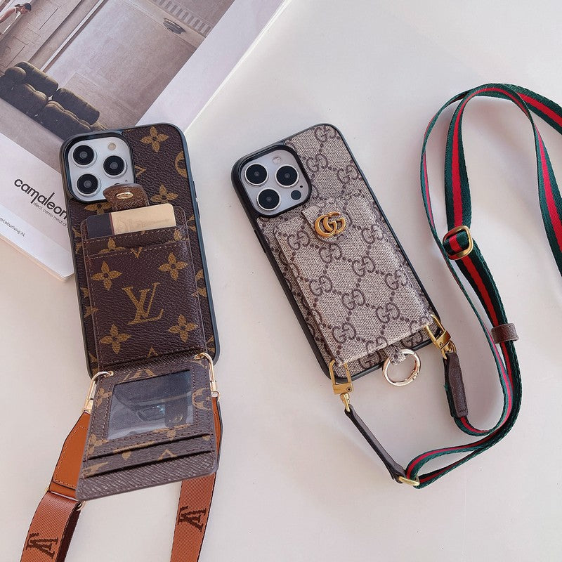 Luxury Card Bag Classic Chain iPhone Case