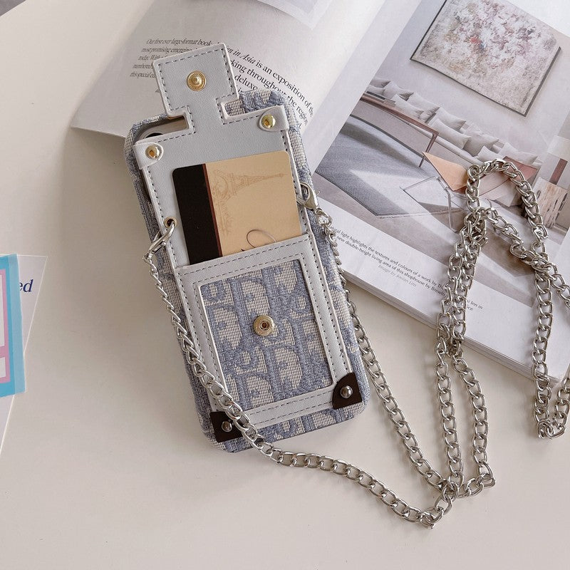 Fashion Card Bag Fabric iPhone Case