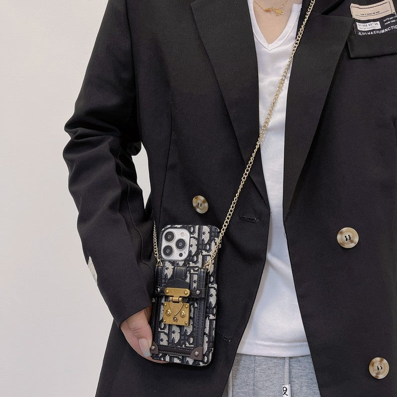 Fashion Card Bag Fabric iPhone Case