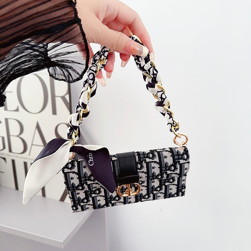 Fashion Bag Scarves Chain iPhone Case