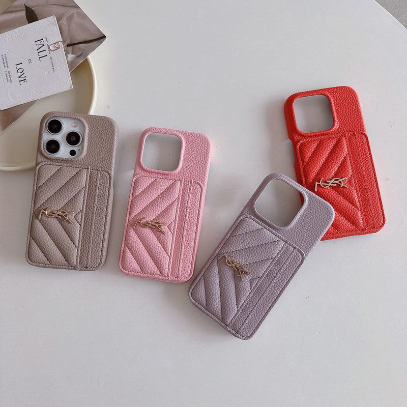 Saint Card Bag Leður iPhone hulstur