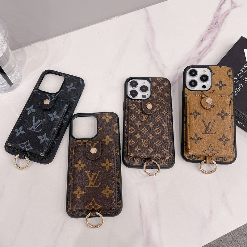 Luksus korttaske Klassisk farve iPhone etui