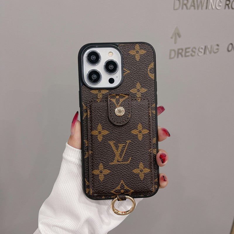 Luksus korttaske Klassisk farve iPhone etui