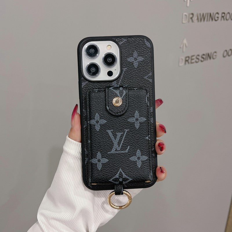 Luksus korttaske Klassisk farve iPhone etui