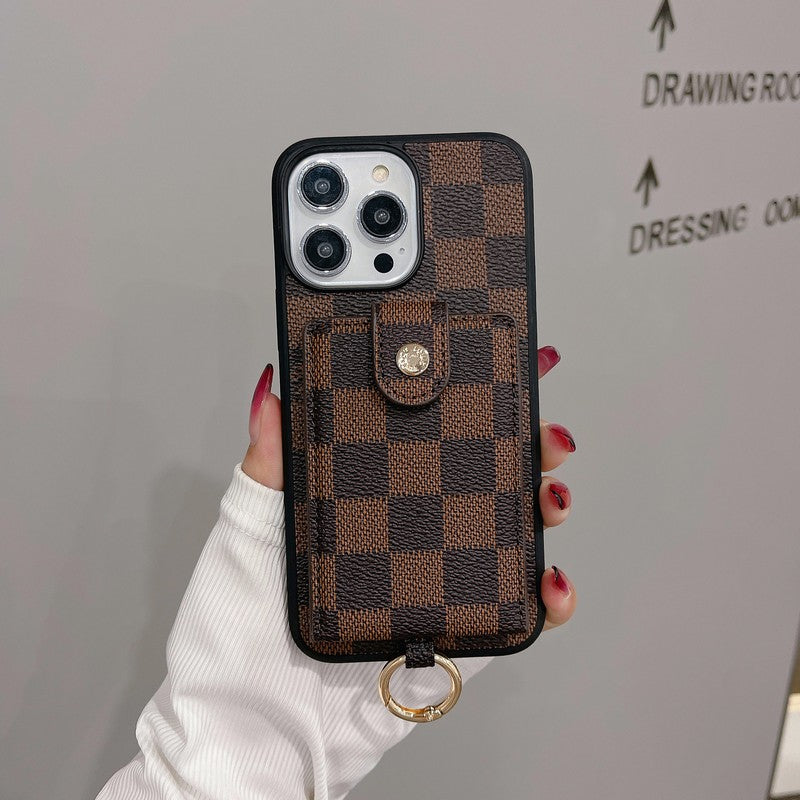 Luksus korttaske Klassisk farve iPhone etui