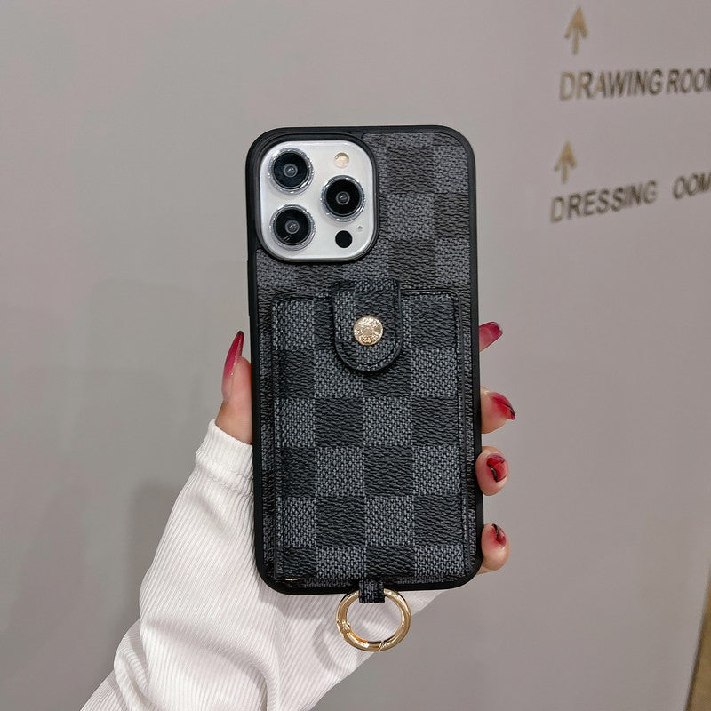 Luksus korttaske Klassisk farve iPhone etui