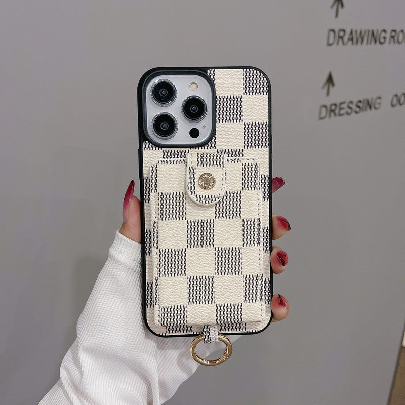 Luksus korttaske Klassisk farve iPhone etui
