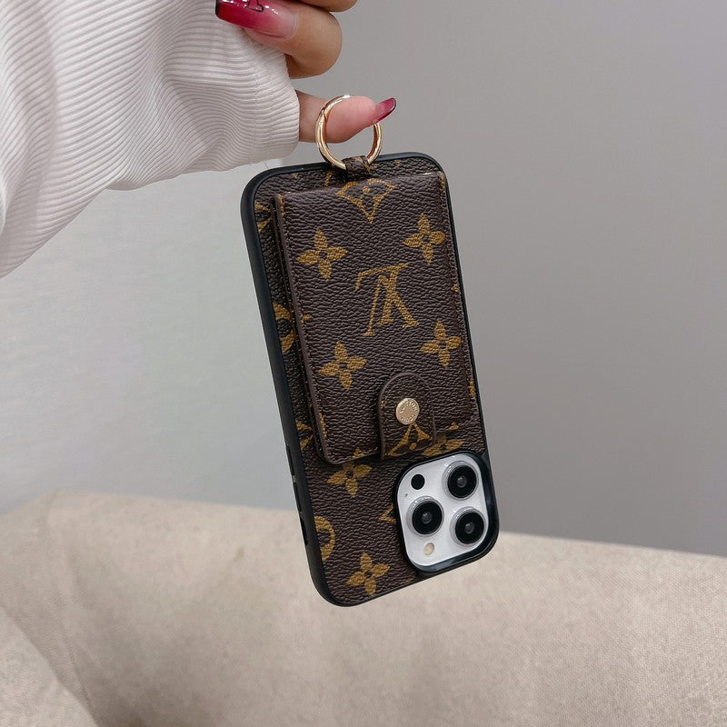 Luksus korttaske Klassisk farve iPhone etui