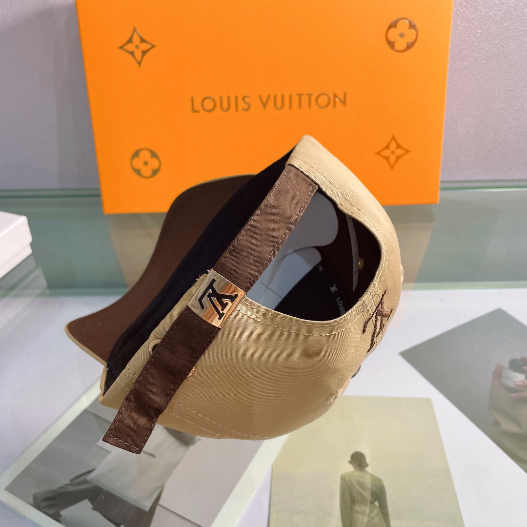 Luxuriöse Baseballkappe mit besticktem Monogramm | Luxuriöser Designerhut