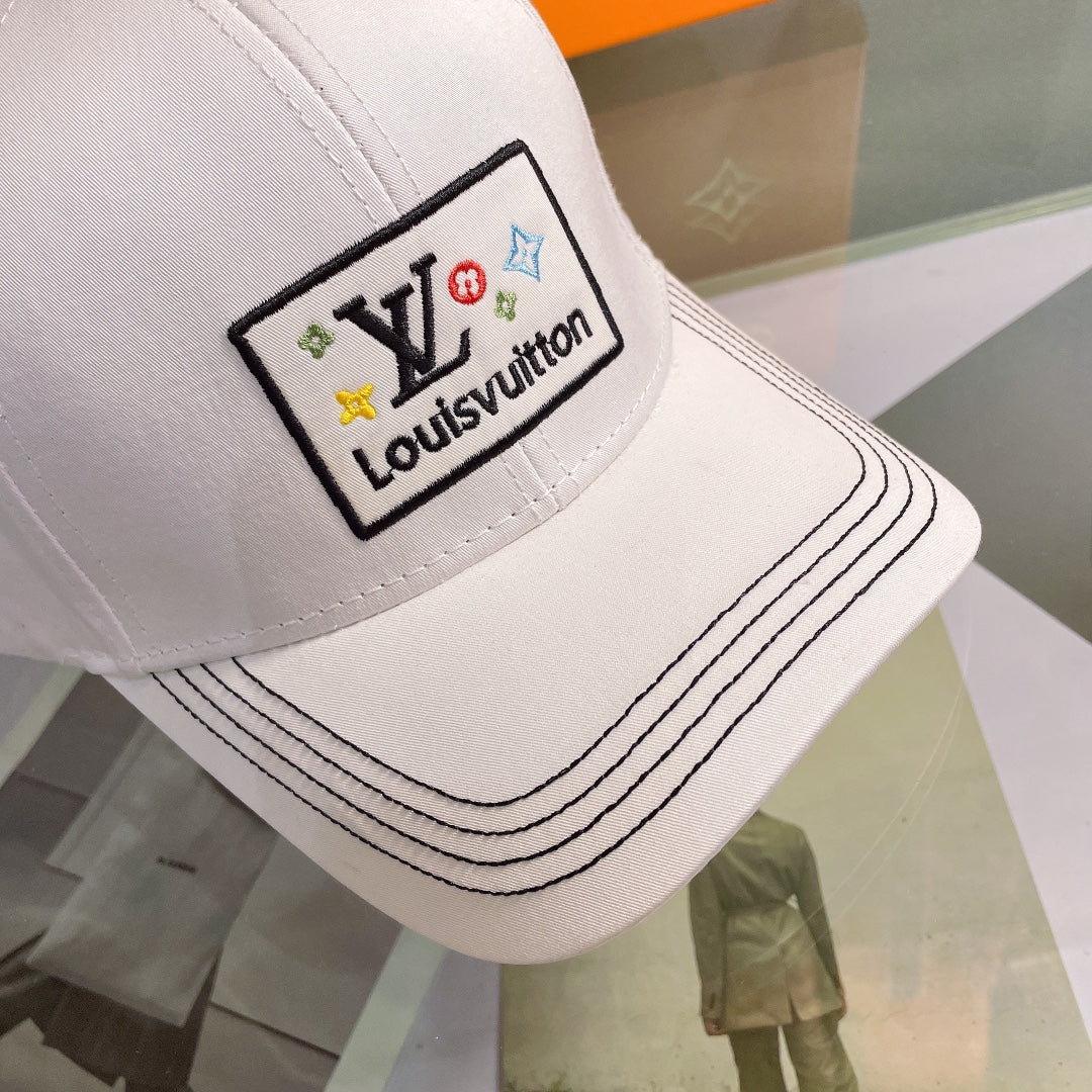 Luxuriöse Baseballkappe mit besticktem Monogramm | Luxuriöser Designerhut