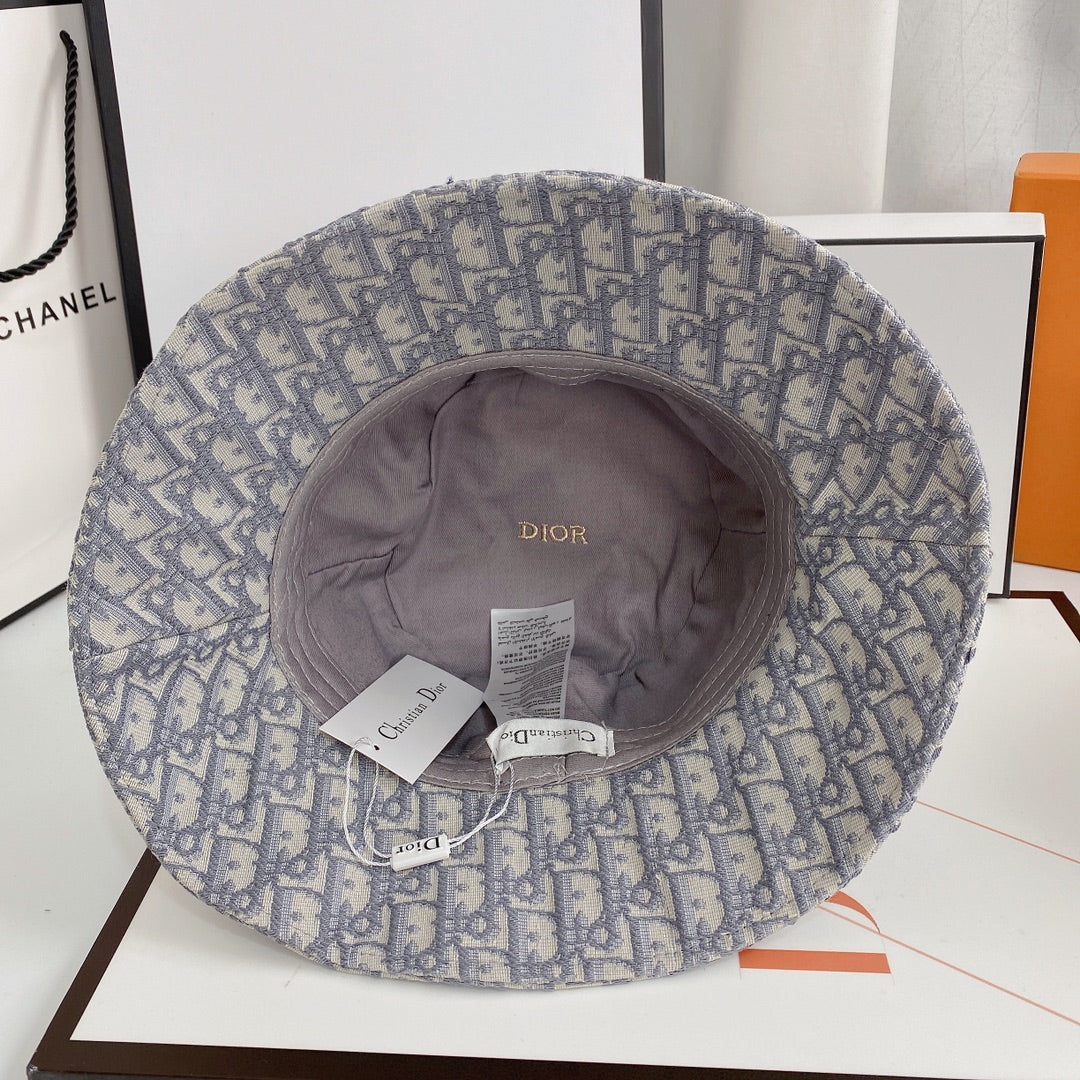 Vintage Oblique Logo Jacquard Bucket Hat til mænd & kvinder