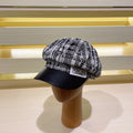 Lúxus Tweed Newsboy Cap | Lúxus hönnuður fyrir konur