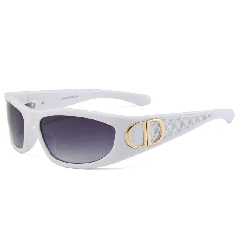 Vintage Oval Shield Sunglasses – Luxury Inspired Retro Fashion Eyewear