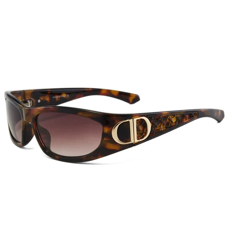 Vintage Oval Shield Sunglasses – Luxury Inspired Retro Fashion Eyewear