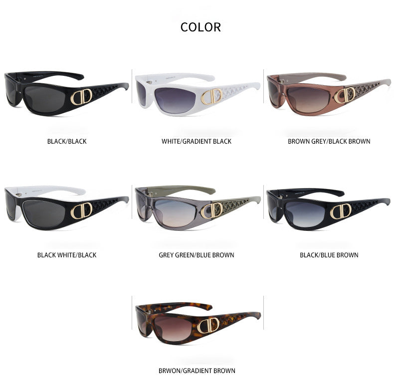 Vintage Oval Shield Sunglasses – Luxury Inspired Retro Fashion Eyewear