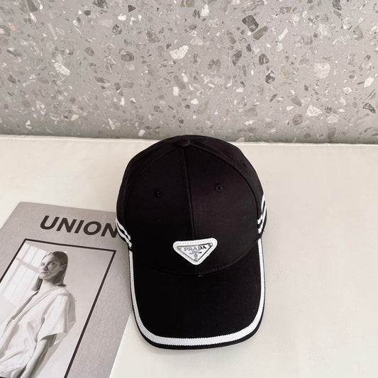 Fashion Triangle Logo Baseball Cap | Luksus designer bomuldshat