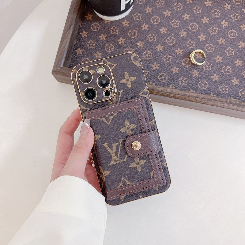 Luxury Classic Color Card Bag iPhone Case