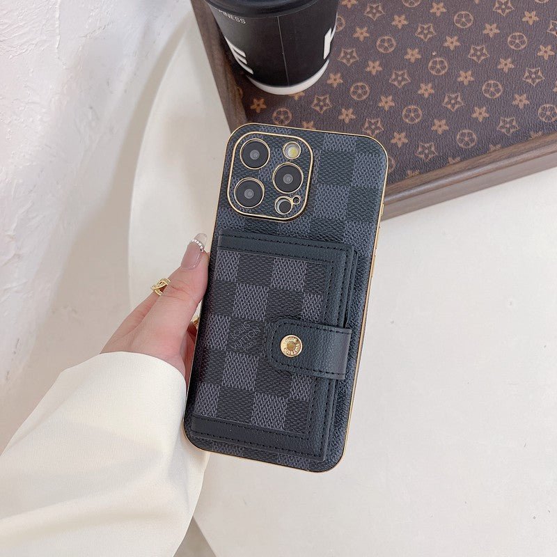 Luxury Classic Color Card Bag iPhone Case