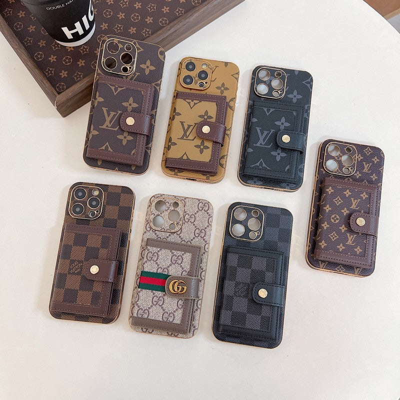 Luxury Classic Color Card Bag iPhone Case