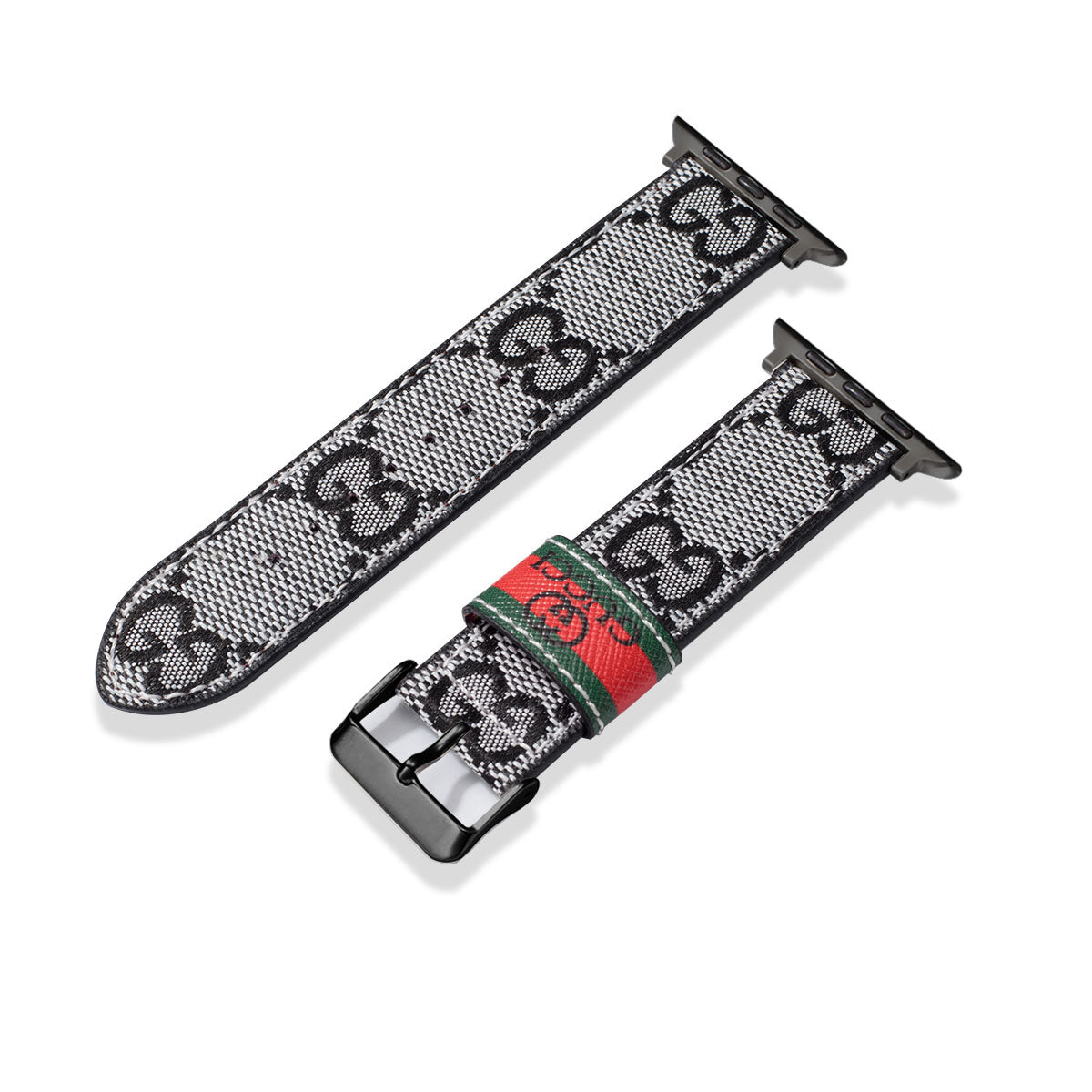 Leather Monogram Apple Watch Bands