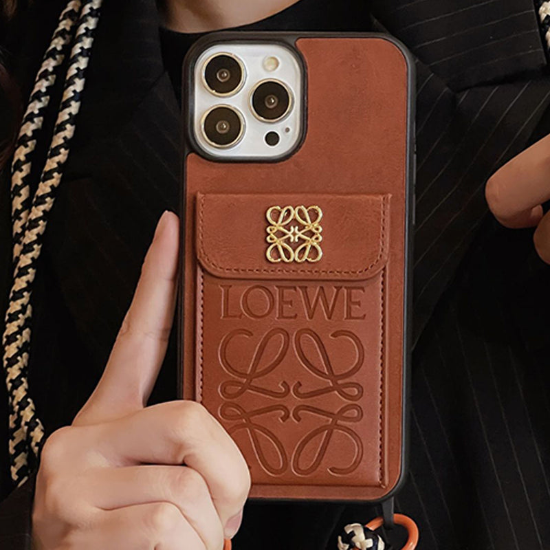 Étui pour iPhone en cuir avec porte-cartes Loe