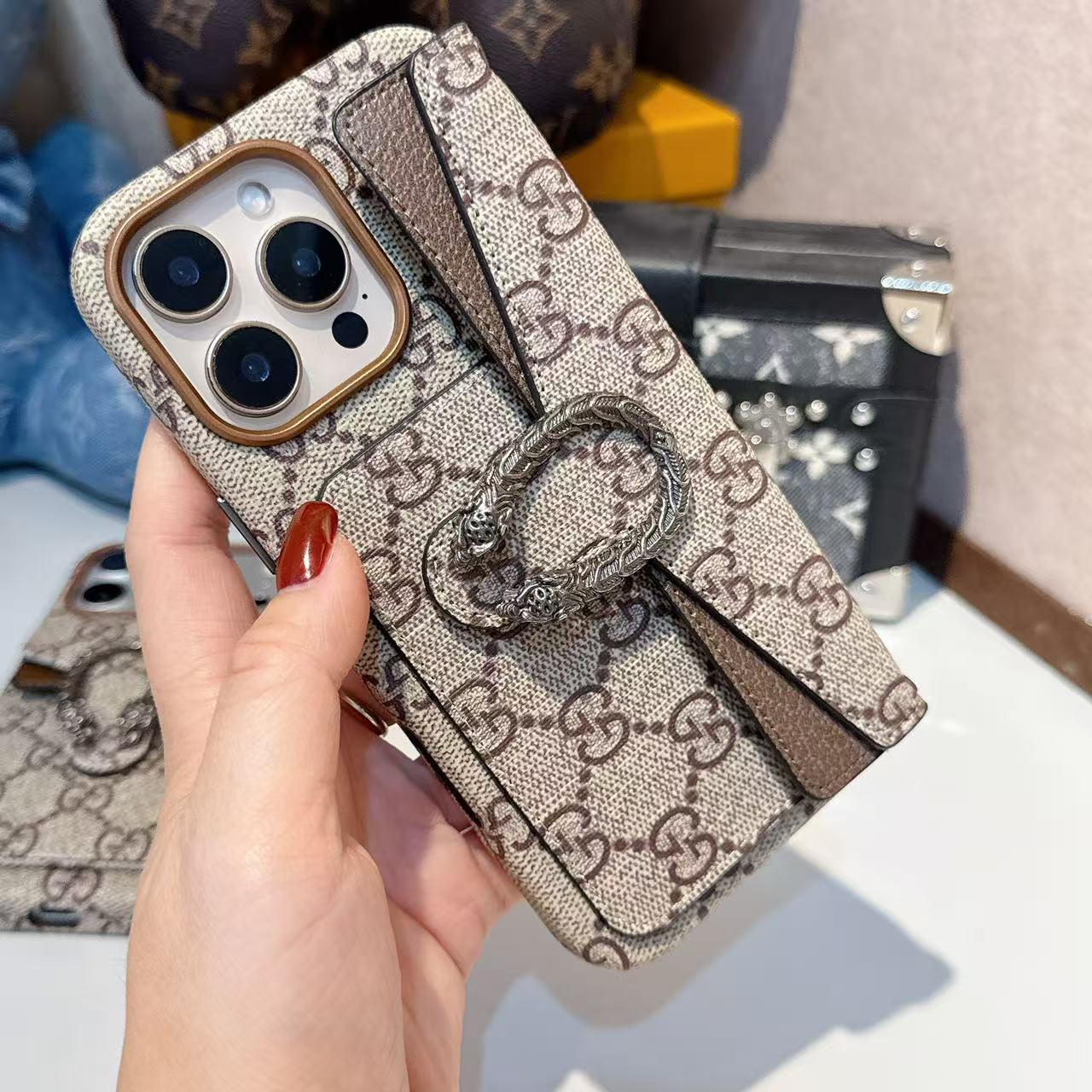 Premium Classic Canvas Card Holder iPhone Case