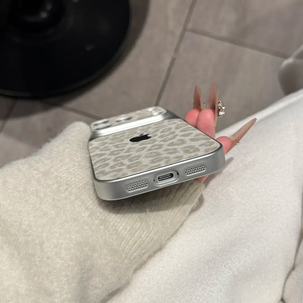 Leopard Print Glitter Phone Case — Sparkling Protection with Sleek Design
