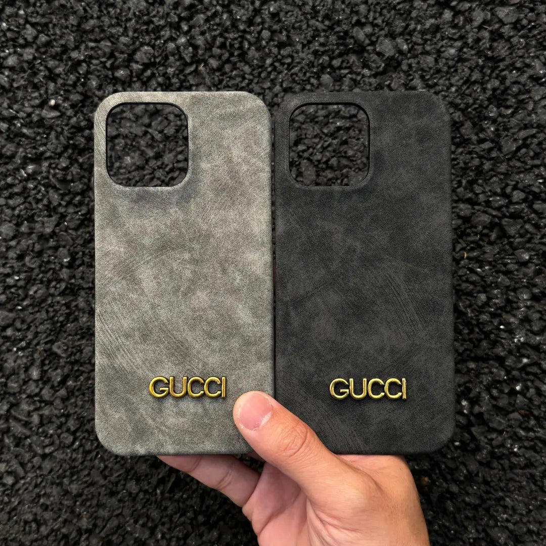 Klassisk iPhone-etui i vintage ruskindsstil