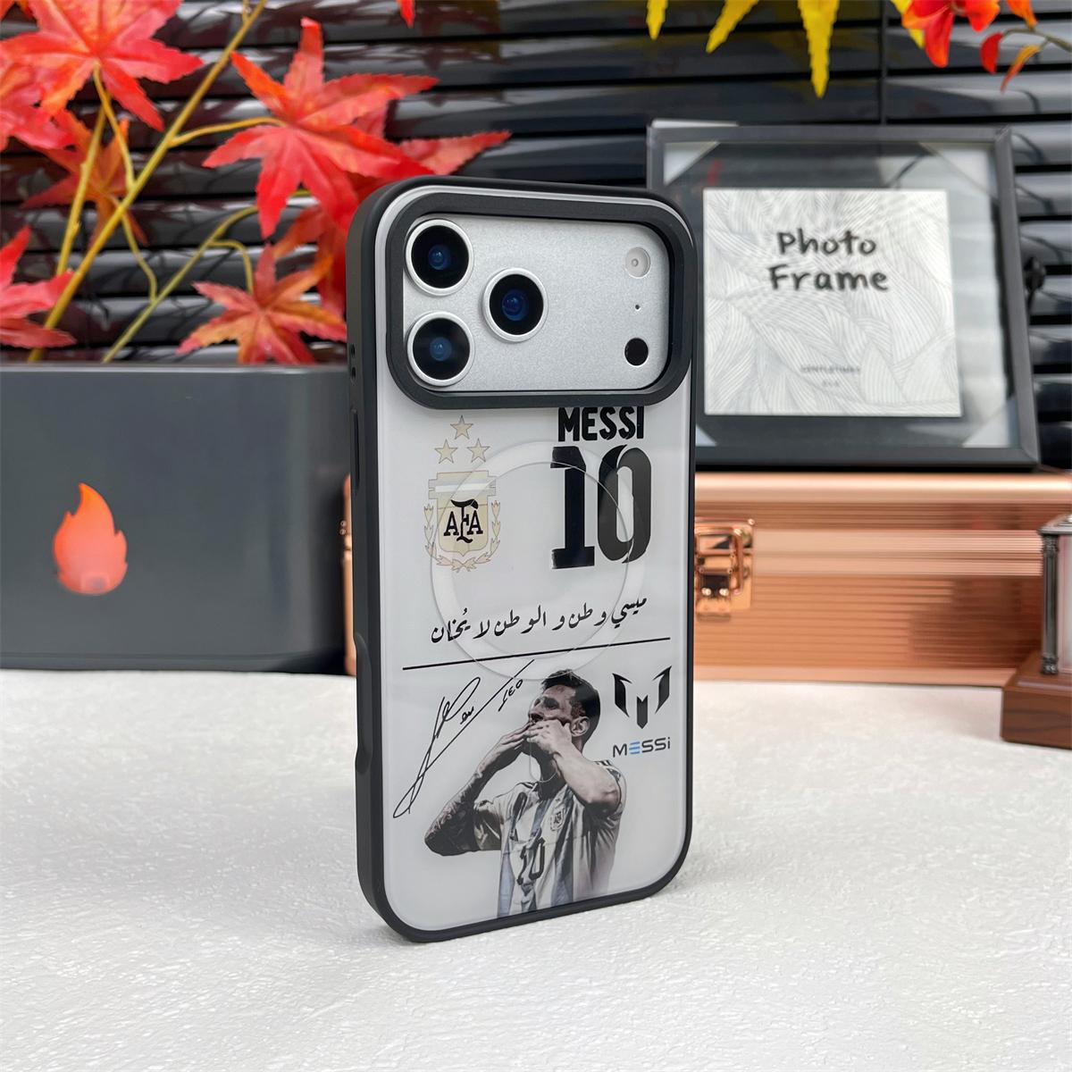 Football Legends Magnetic Phone Case – Shockproof Soft TPU with Interchangeable Back