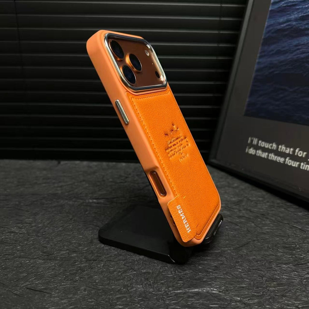Luxury Leather Flip Case – Premium Lens Protection