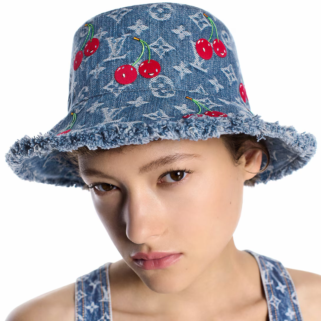 Sød kirsebærmønsterhat, et must-have for fashionistas