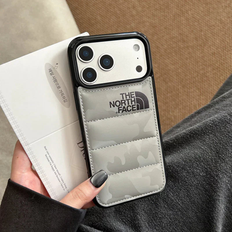 Puffer Style stødabsorberende beskyttende iPhone-etui