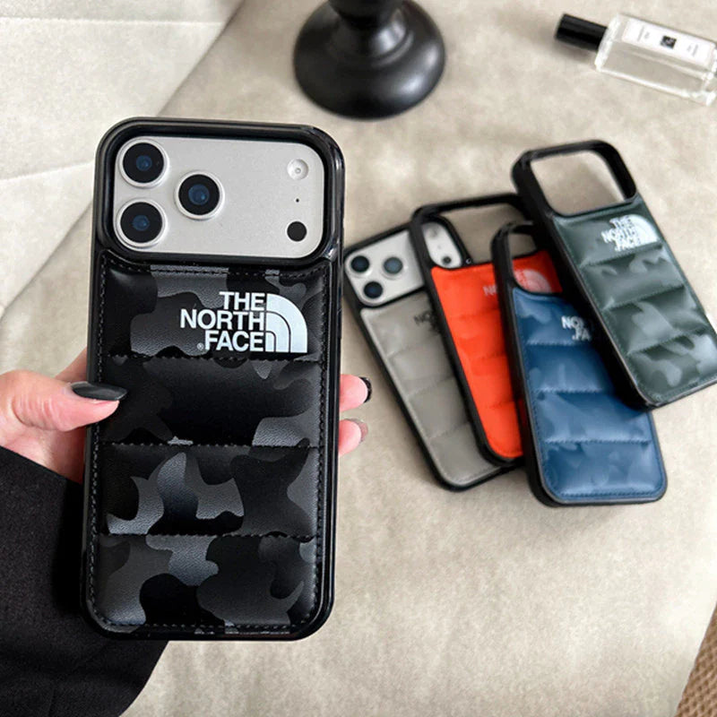 Puffer Style stødabsorberende beskyttende iPhone-etui