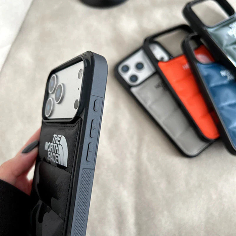 Puffer Style stødabsorberende beskyttende iPhone-etui