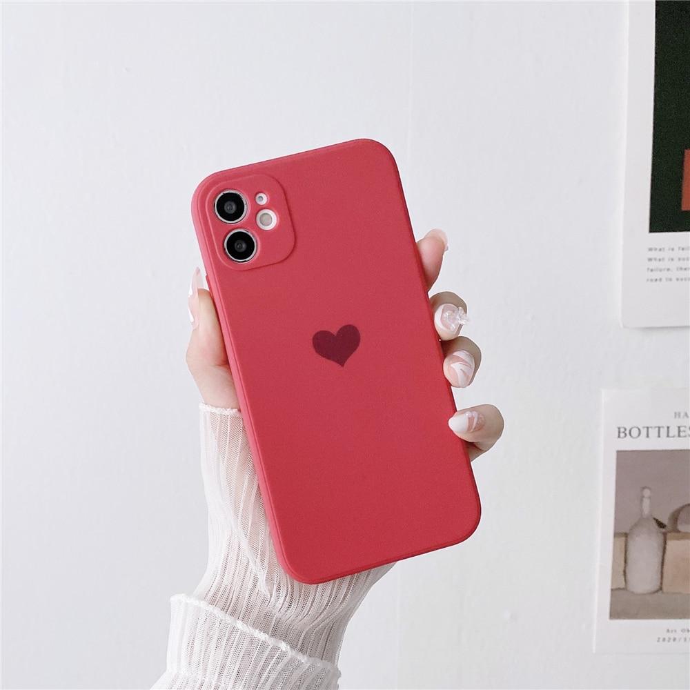 Θήκη για iPhone ματ καρδιά